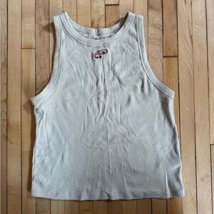 White Tank Top with Logo